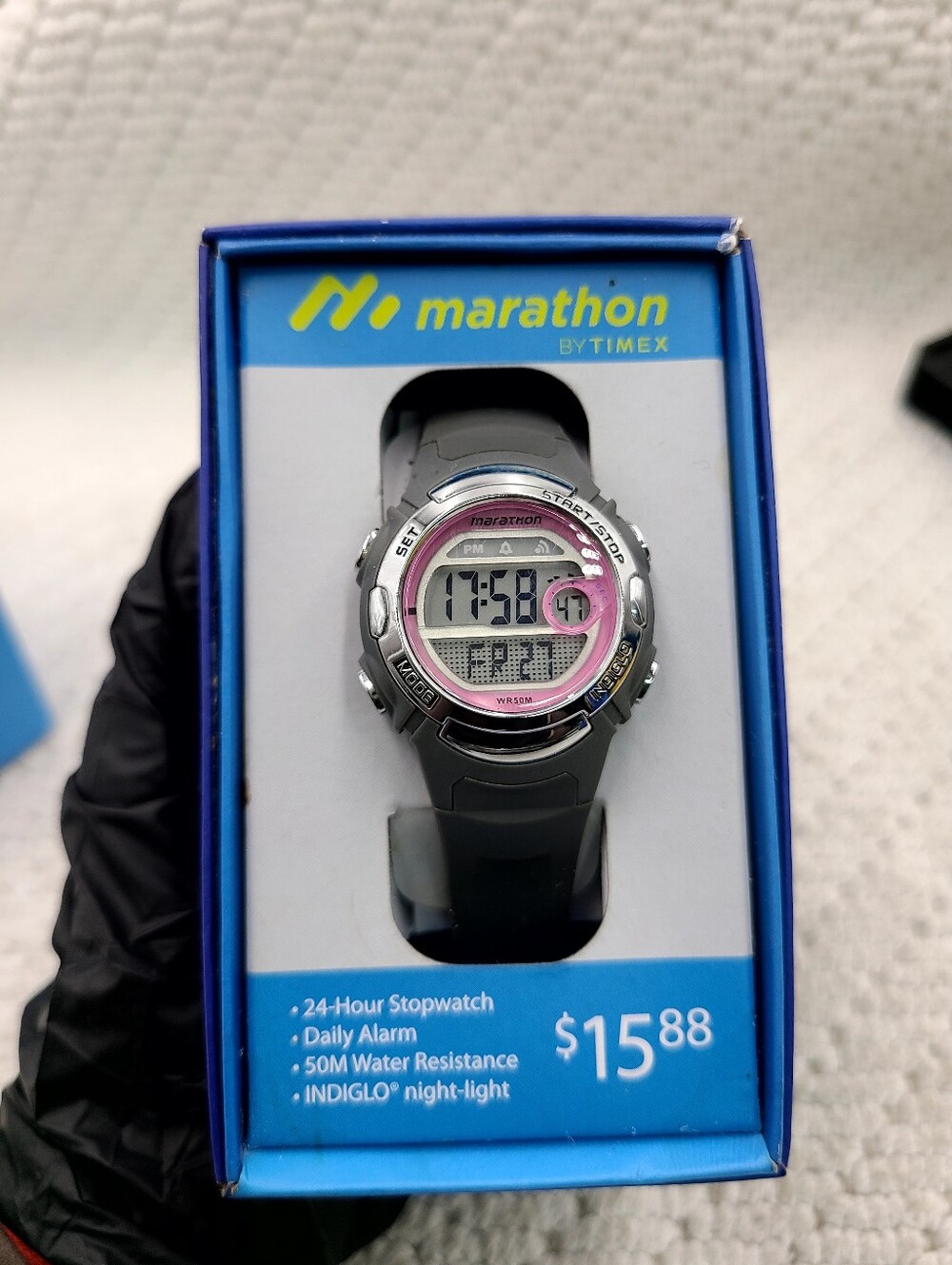 Timex Marathon Digital Sport Watch in Black and Pink